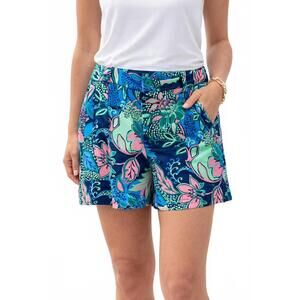 NEW JADE front pleated shorts in blue